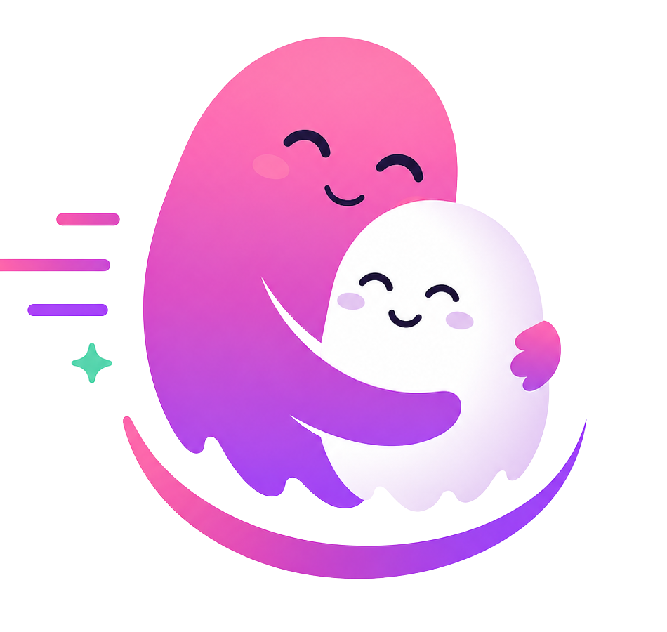 Good Marketer ghost family mascot